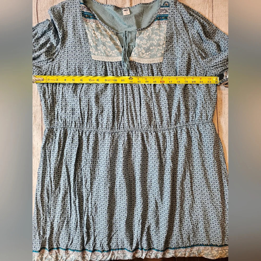Old Navy Size 2X 100% Rayon Lined Relaxed Tunic Dress Boho Modest Cottagecore - Picture 10 of 10